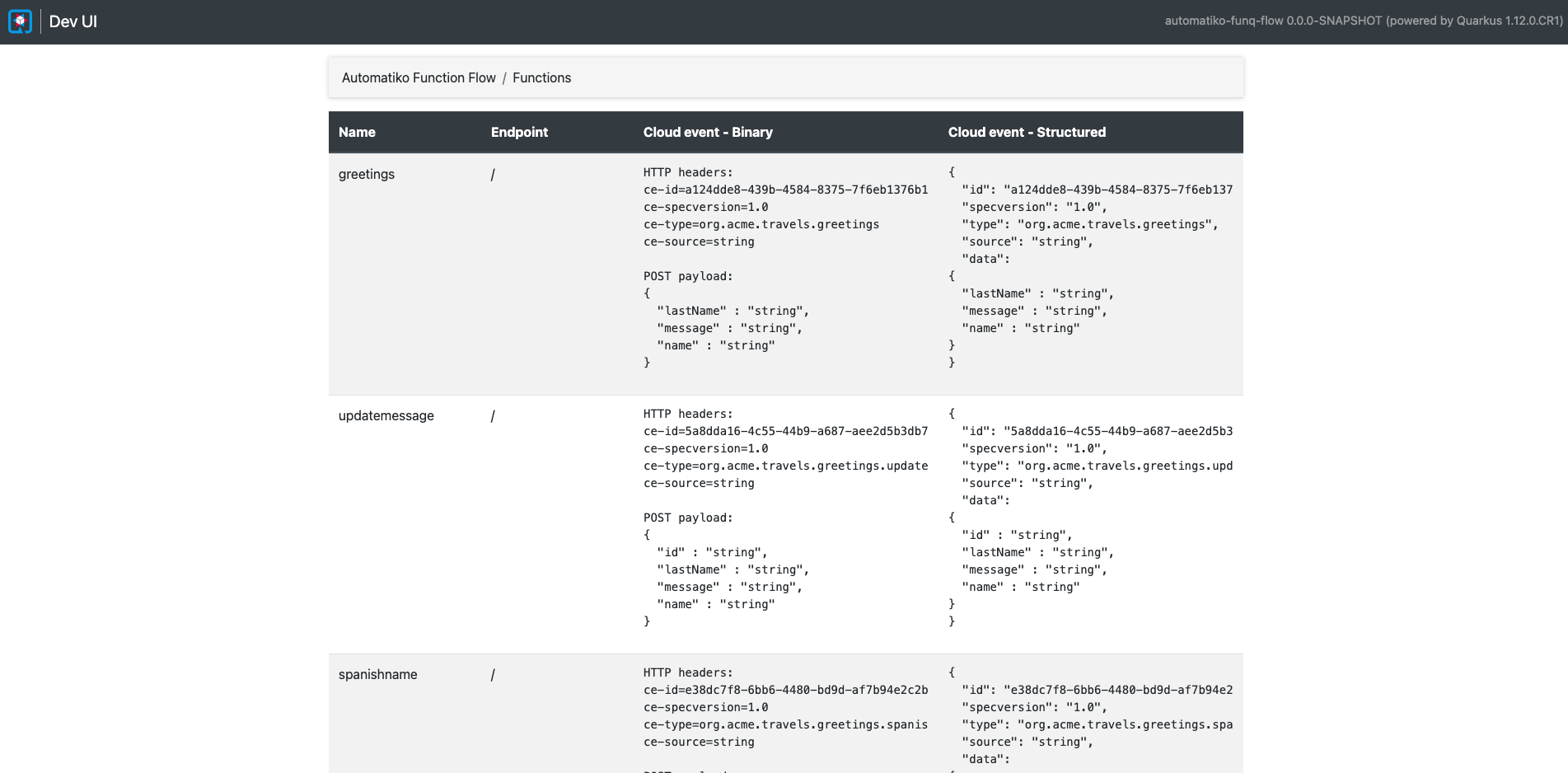 DevUI function flow endpoints image