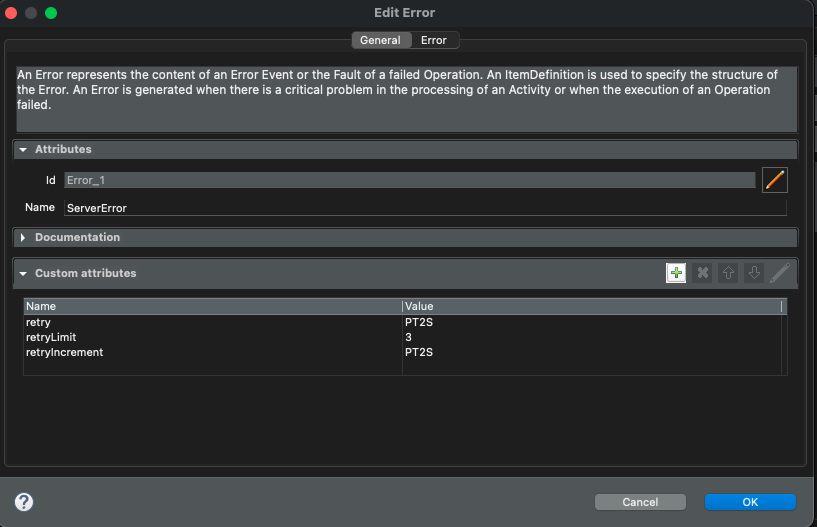 Error retry based on increment image