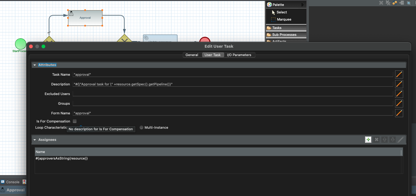 Reuse of user task forms